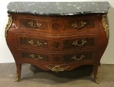 NIGHTSTAND WITH MARBLE TOP, LOUIS XV, CONSOLE
