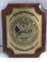 Dept Of The Army Award Plaque